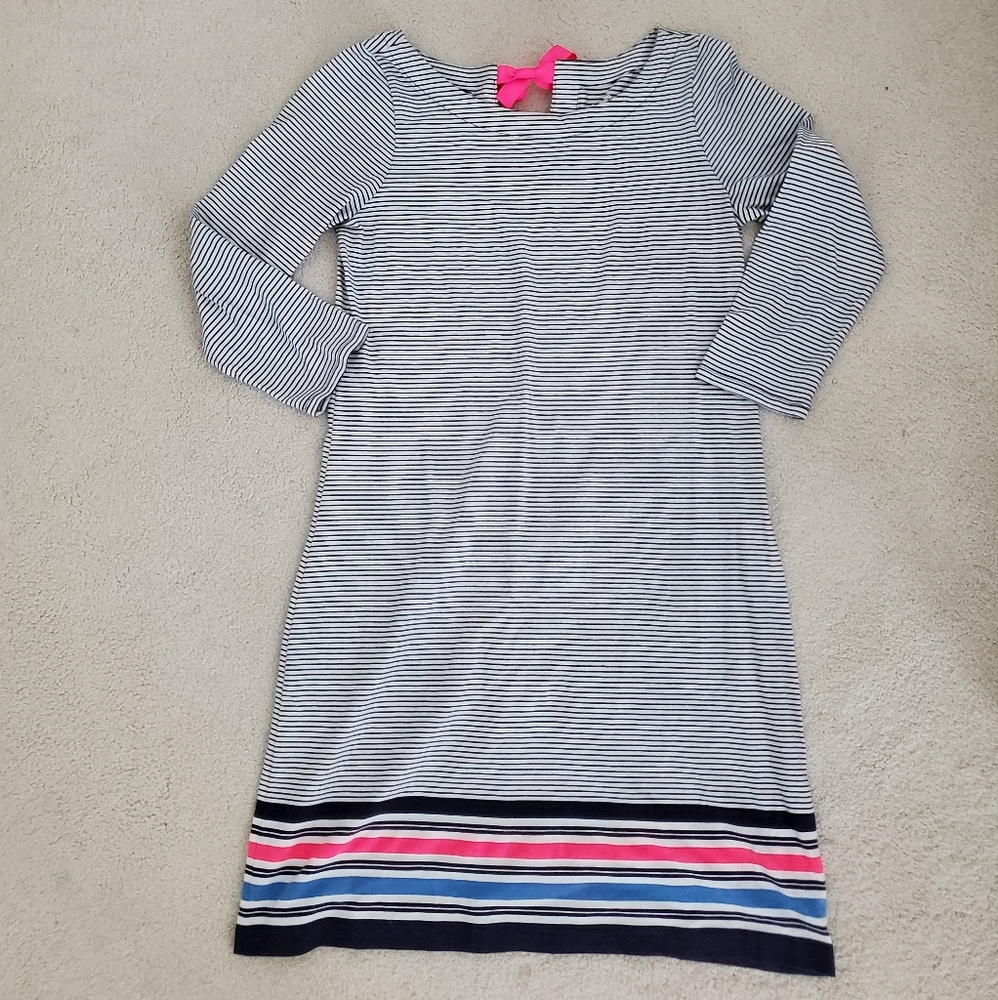 Lilly Pulitzer Noelle Dress in True Navy Bayside Stripe Engineered szS - Picture 12 of 16